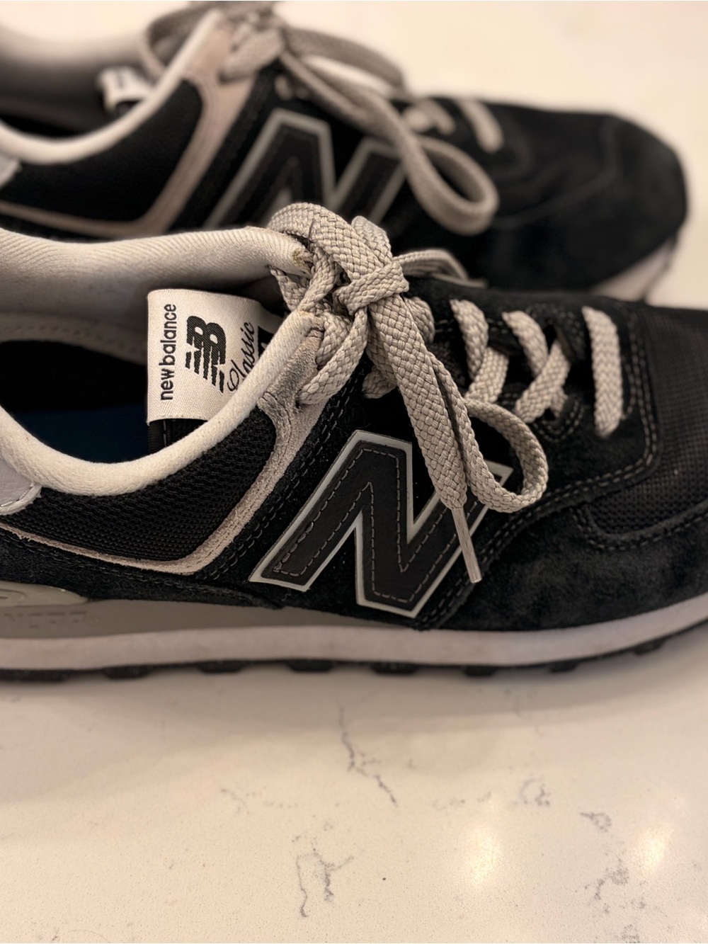 New Balance Black & Gray Retro Athletic Sneaker